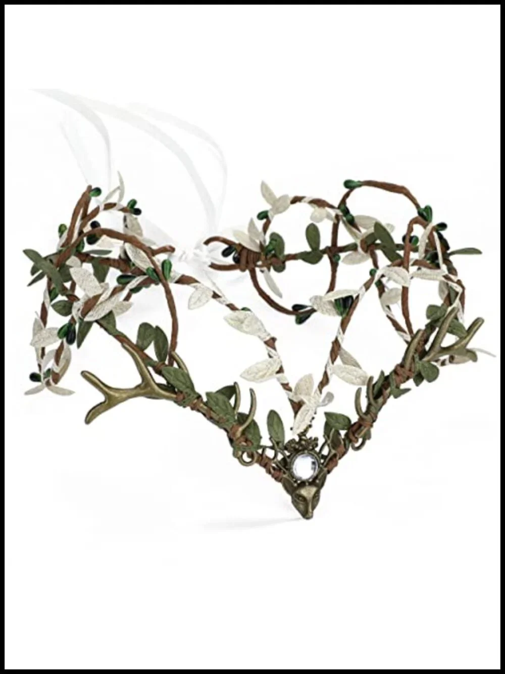 Woodland Fairy Elf Crown Leaf Headband Medieval Renaissance Halloween